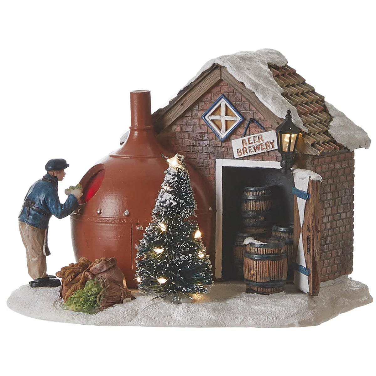 Kerstdorp Bierbrouwerij 16x14x12cm Kerstdorp Bierbrouwerij 16x14x12cm