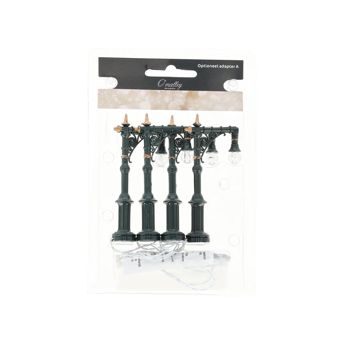 Kerstdorp lantaarn hangend 4 stuks Kerstdorp lantaarn hangend 4 stuks