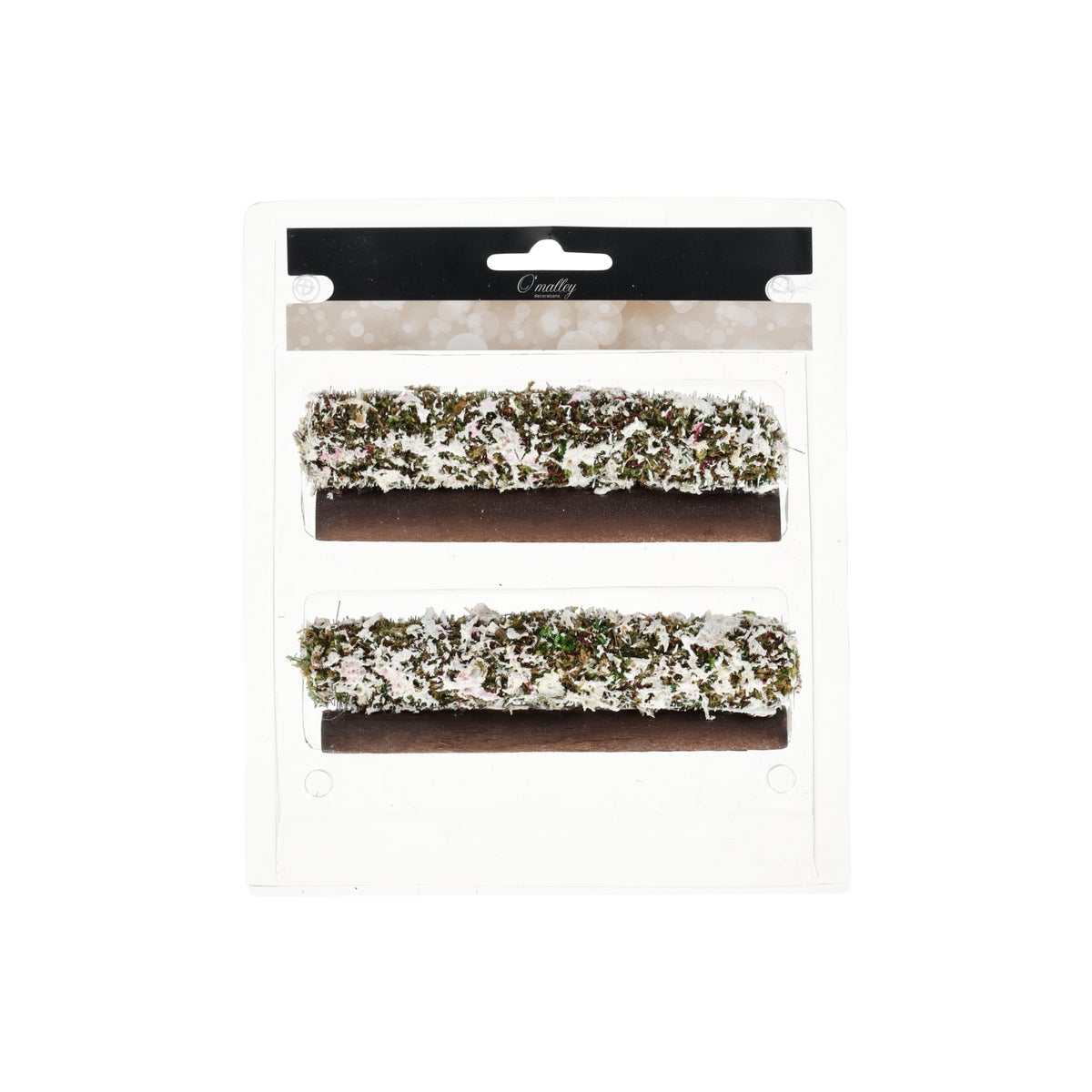 Kerstdorp haag 16cm 2stuks Kerstdorp haag 16cm 2stuks