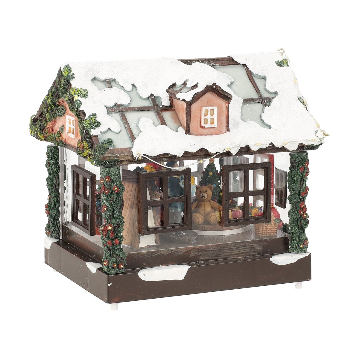 Kerstdorp serre tulpen 19x15x18cm Kerstdorp serre tulpen 19x15x18cm