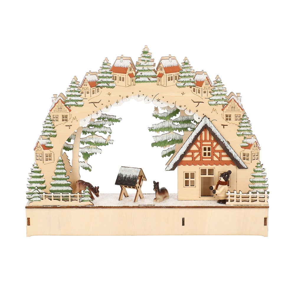 Kerstdorp chalet 30 x 23 cm Kerstdorp chalet 30 x 23 cm