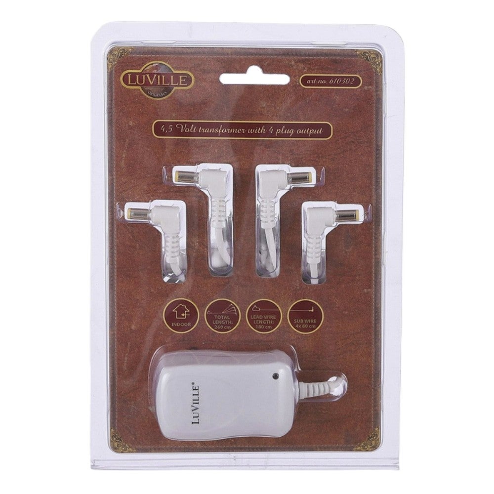 Kerstdorp Adapter 4,5V 4-delig Kerstdorp Adapter 4,5V 4-delig