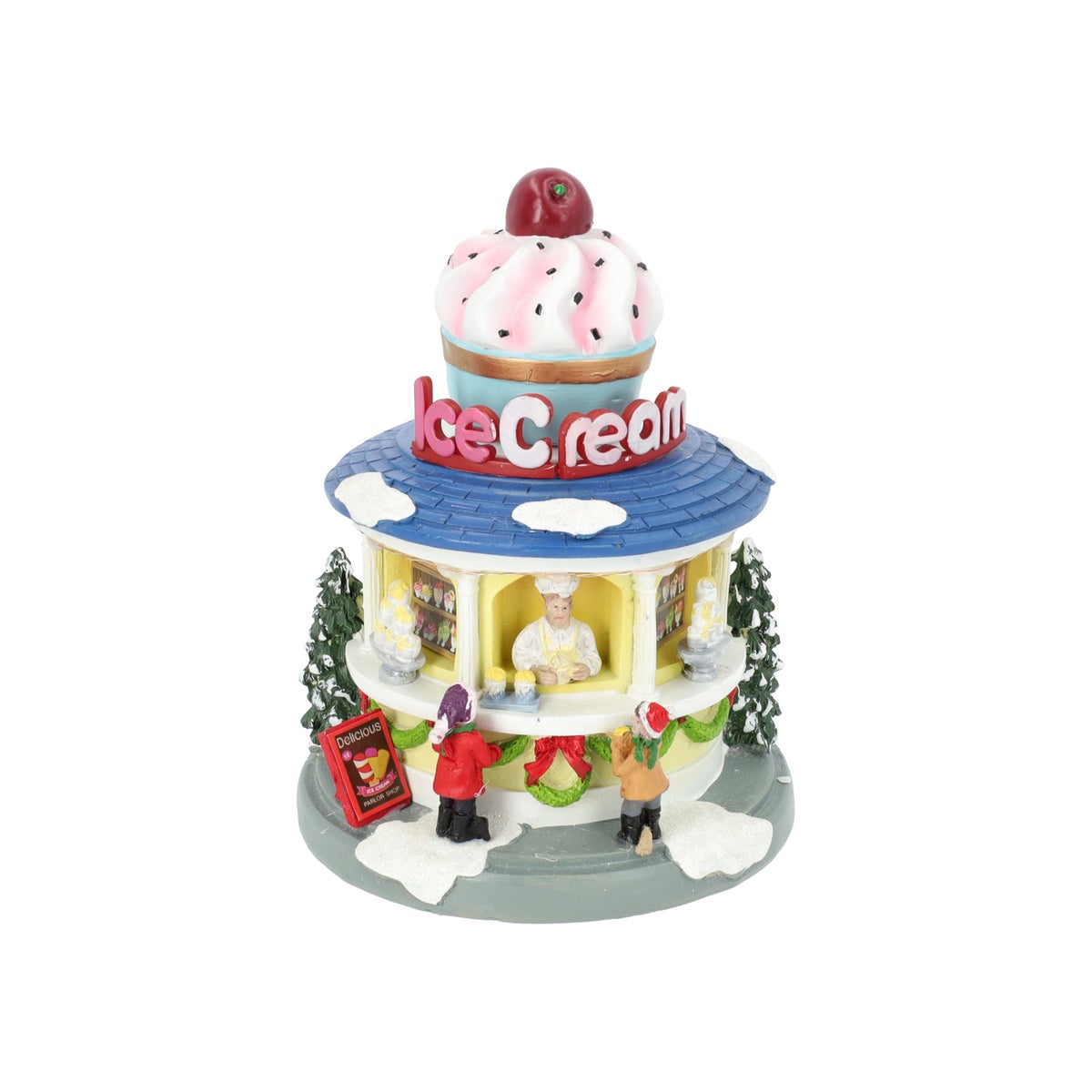 Kerstdorp Ijsjes kiosk 19 cm Kerstdorp Ijsjes kiosk 19 cm