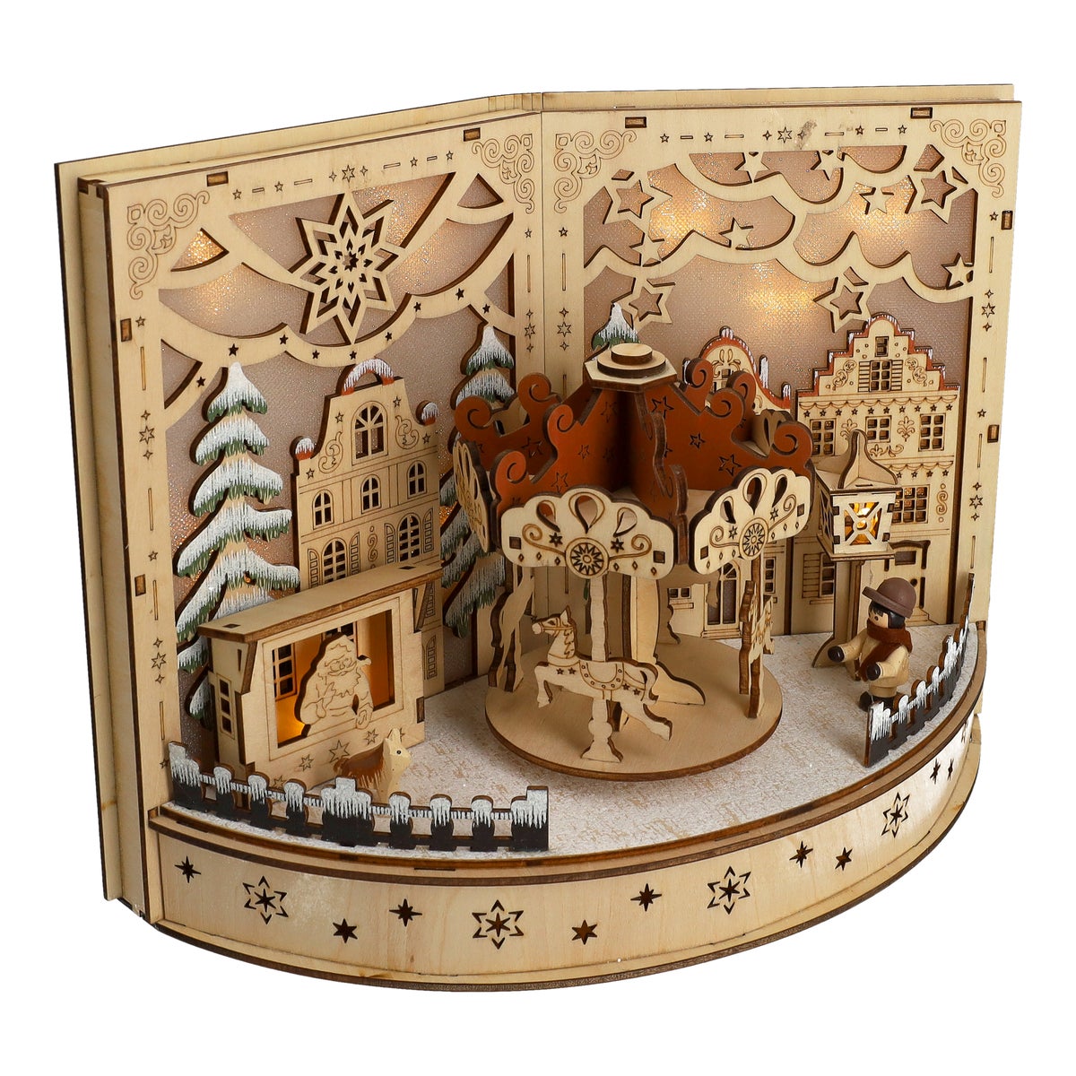 Kerstdorp lasercut boek Kerstdorp lasercut boek