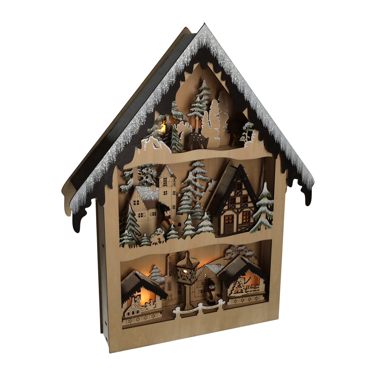 Kerstdorp lasercut huis dorp Kerstdorp lasercut huis dorp