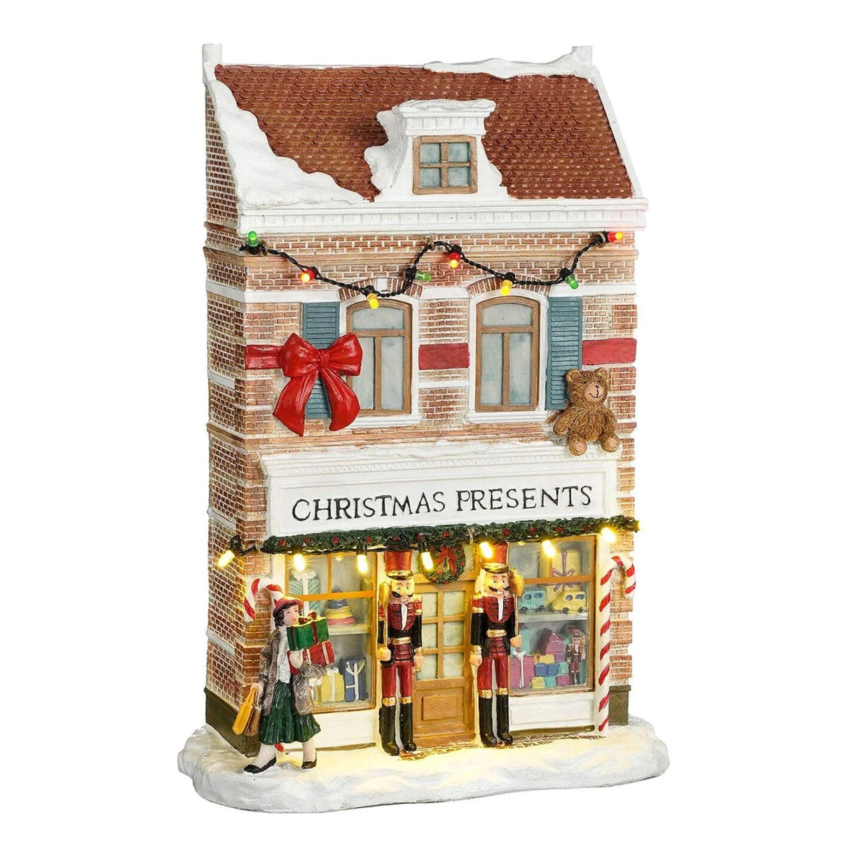 Kerstdorp Cadeauwinkel 19x9x26cm Kerstdorp Cadeauwinkel 19x9x26cm