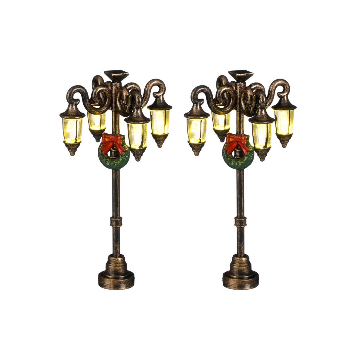 Kerstdorp Lantaarn 2st 12cm Kerstdorp Lantaarn 2st 12cm