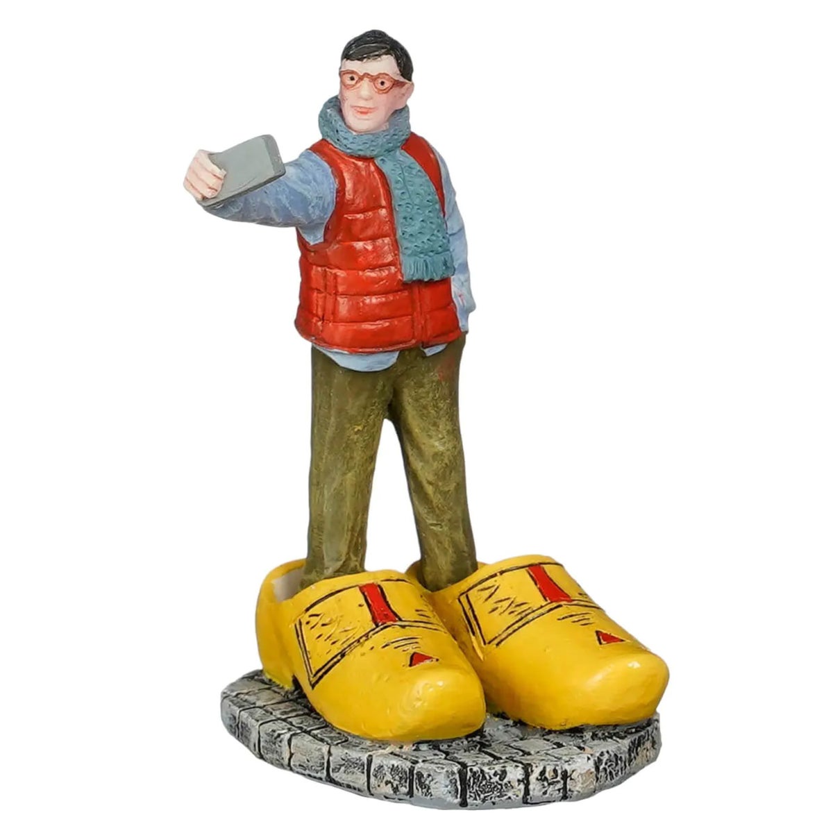 Kerstdorp Hollandse toerist 5 x 4 x 7 cm Kerstdorp Hollandse toerist 5 x 4 x 7 cm