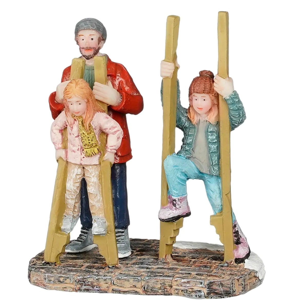 Kerstdorp Steltenlopen 6 x 3 x 7 cm Kerstdorp Steltenlopen 6 x 3 x 7 cm