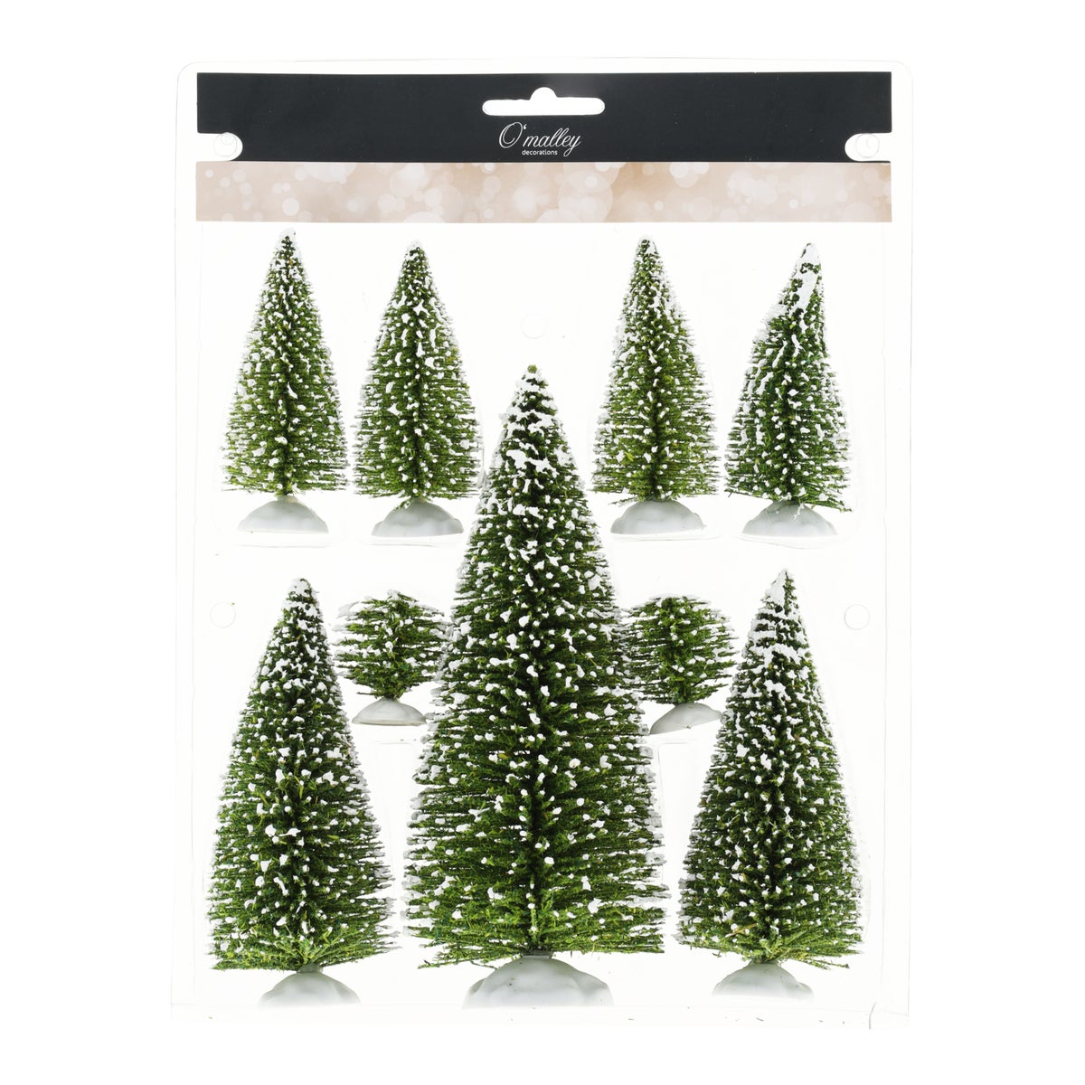 Kerstdorp boomset 9-delig groen Kerstdorp boomset 9-delig groen