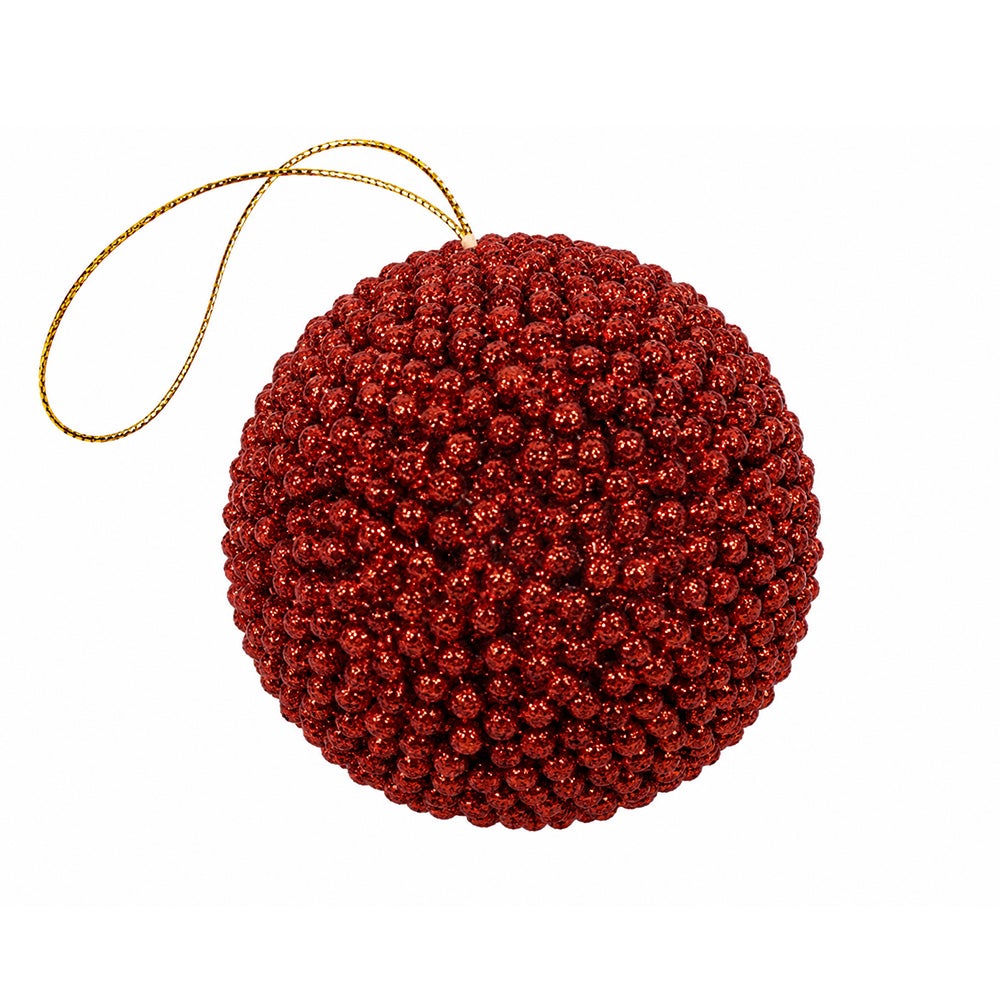 Glitzerkugel Rot 10 cm Glitzerkugel Rot 10 cm