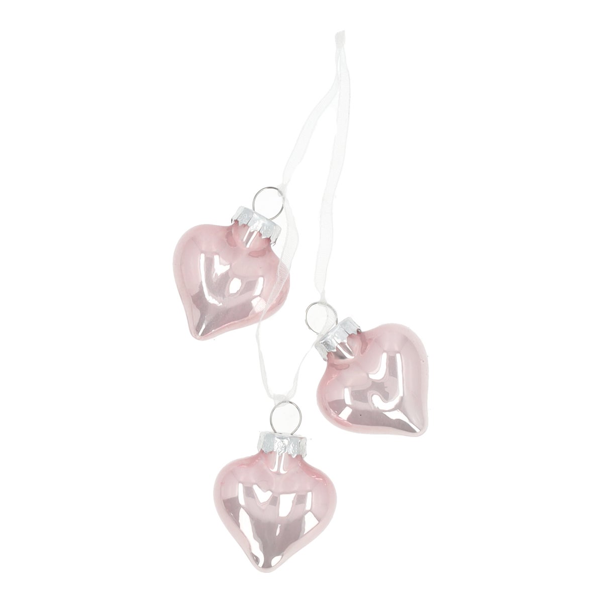 Hanger hart roze 4 cm 3st. Hanger hart roze 4 cm 3st.