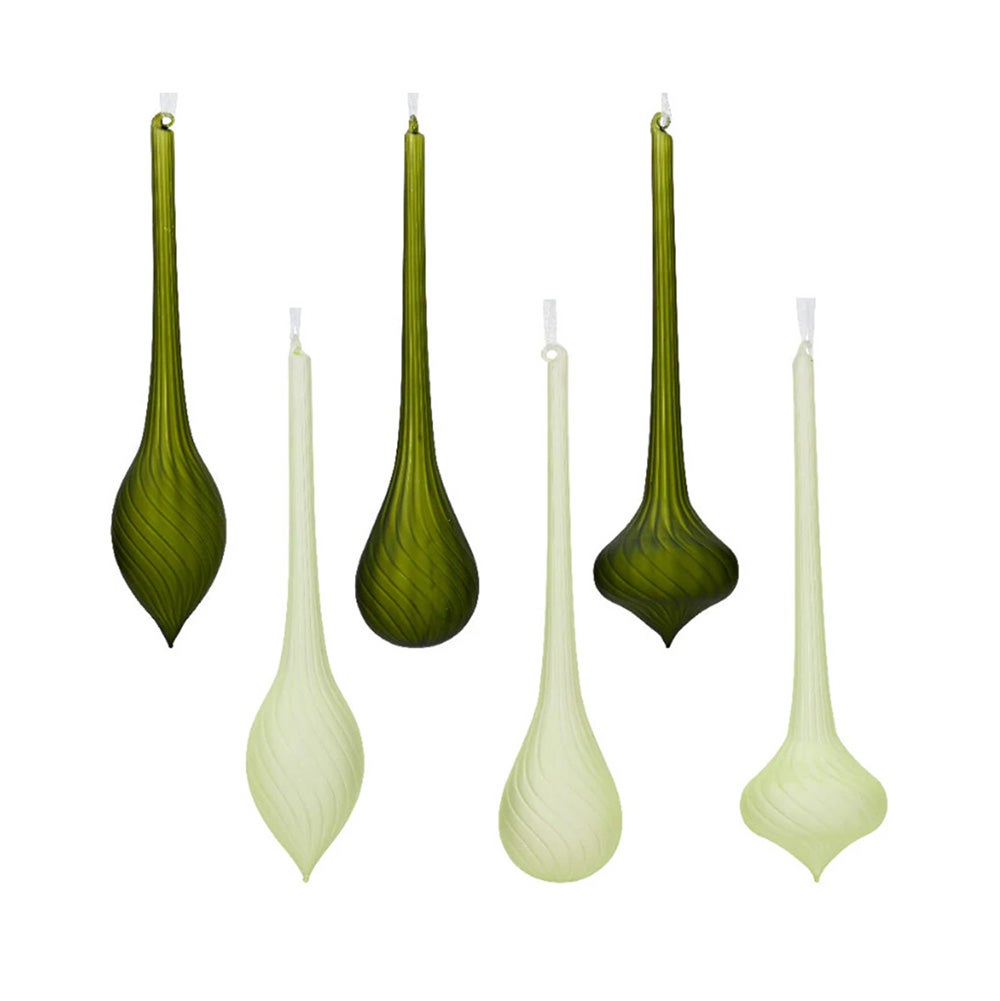 Hanger pegel glas mat groen 31 cm Hanger pegel glas mat groen 31 cm