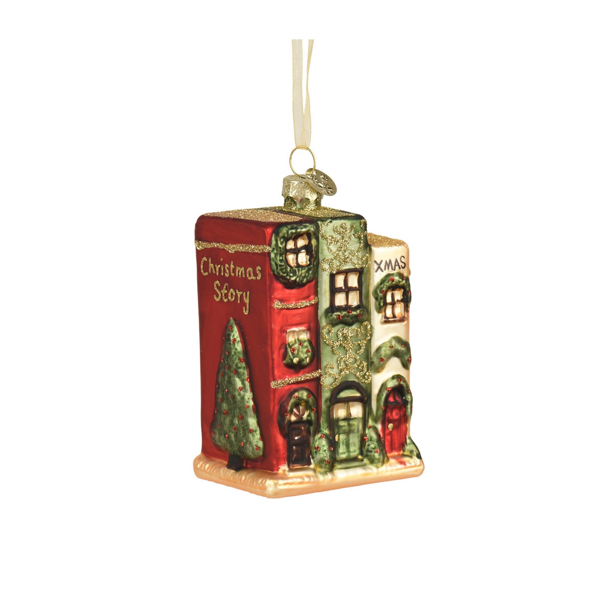 Hanger glas boeken 9 cm Hanger glas boeken 9 cm
