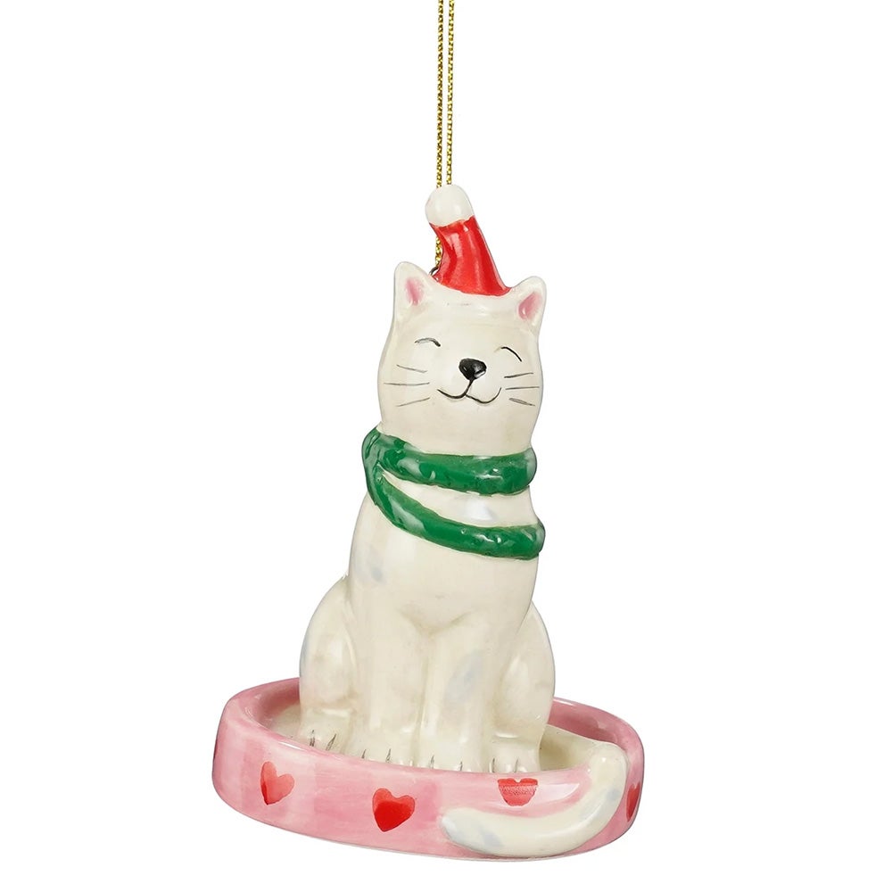 Hanger kat wit 10 cm Hanger kat wit 10 cm