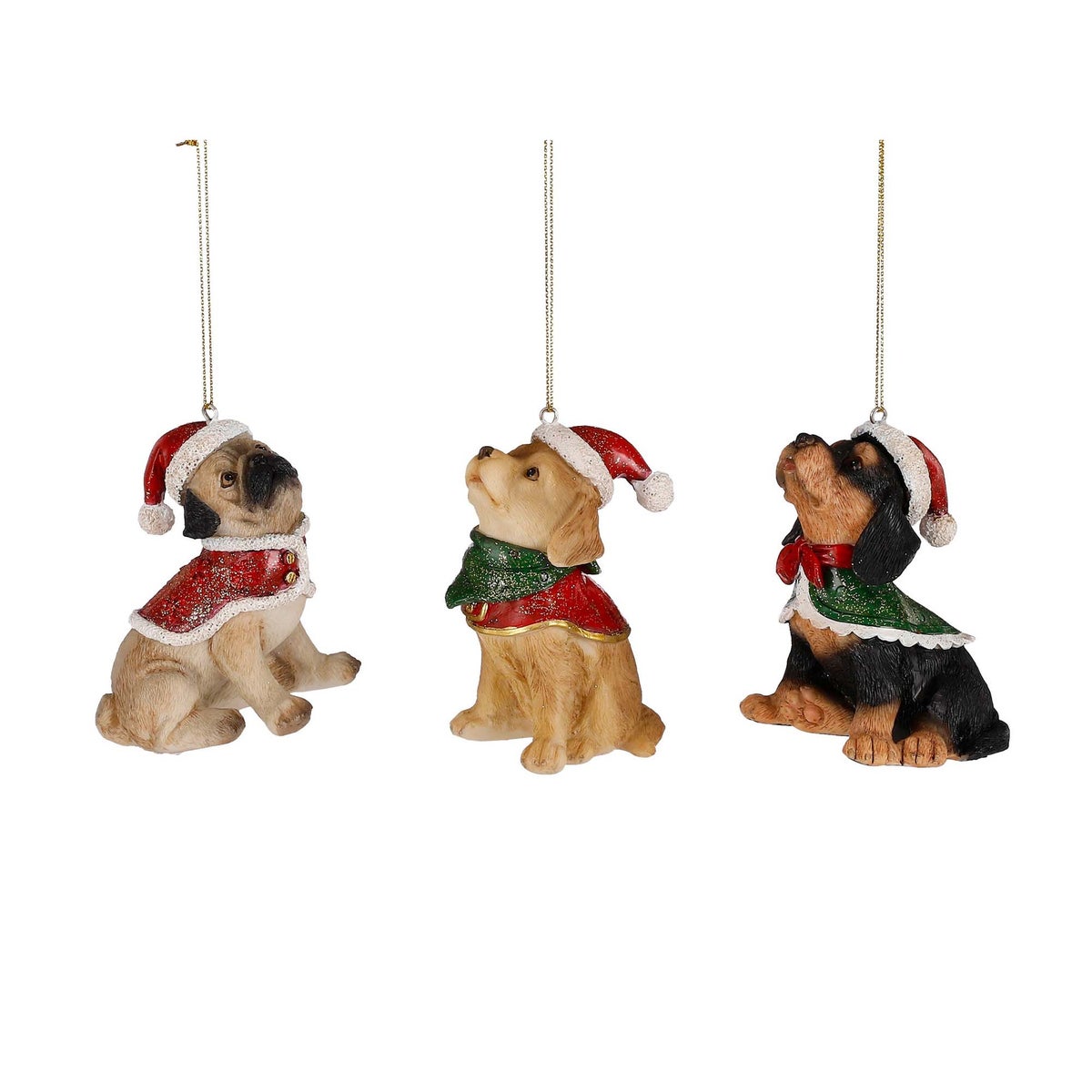 Hanger hond bruin 8 cm 3ass Hanger hond bruin 8 cm 3ass