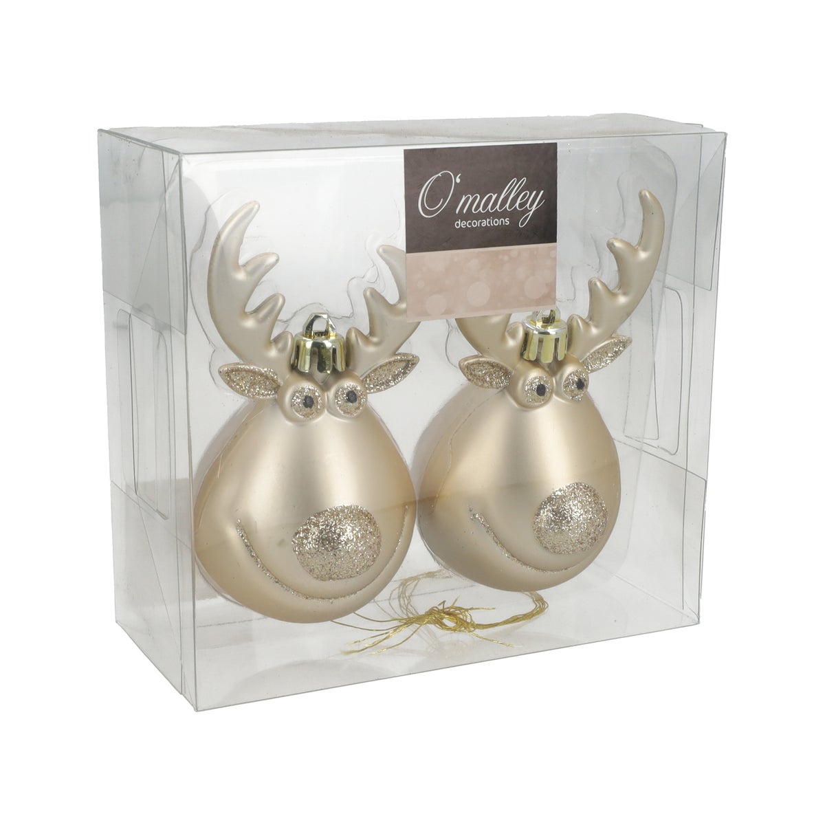 Rendier hangers cream 2 stuks Rendier hangers cream 2 stuks