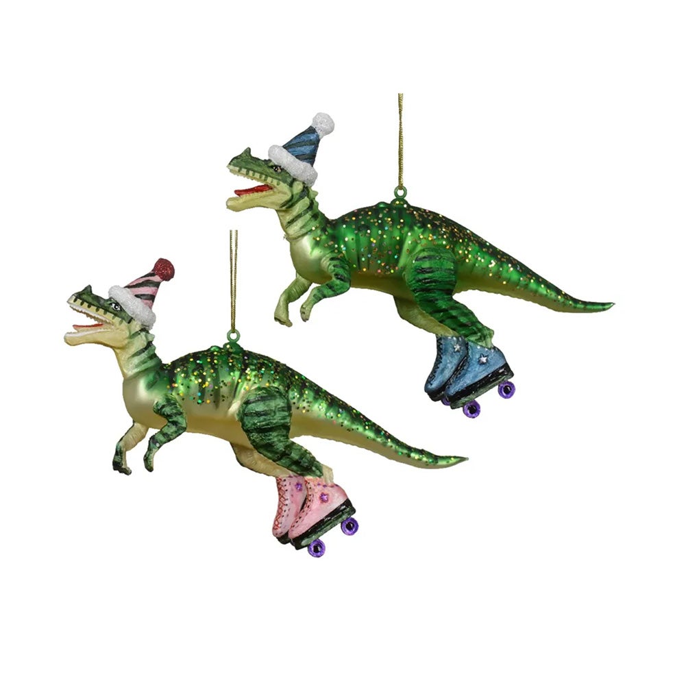 Hanger glas dino 13 cm Hanger glas dino 13 cm