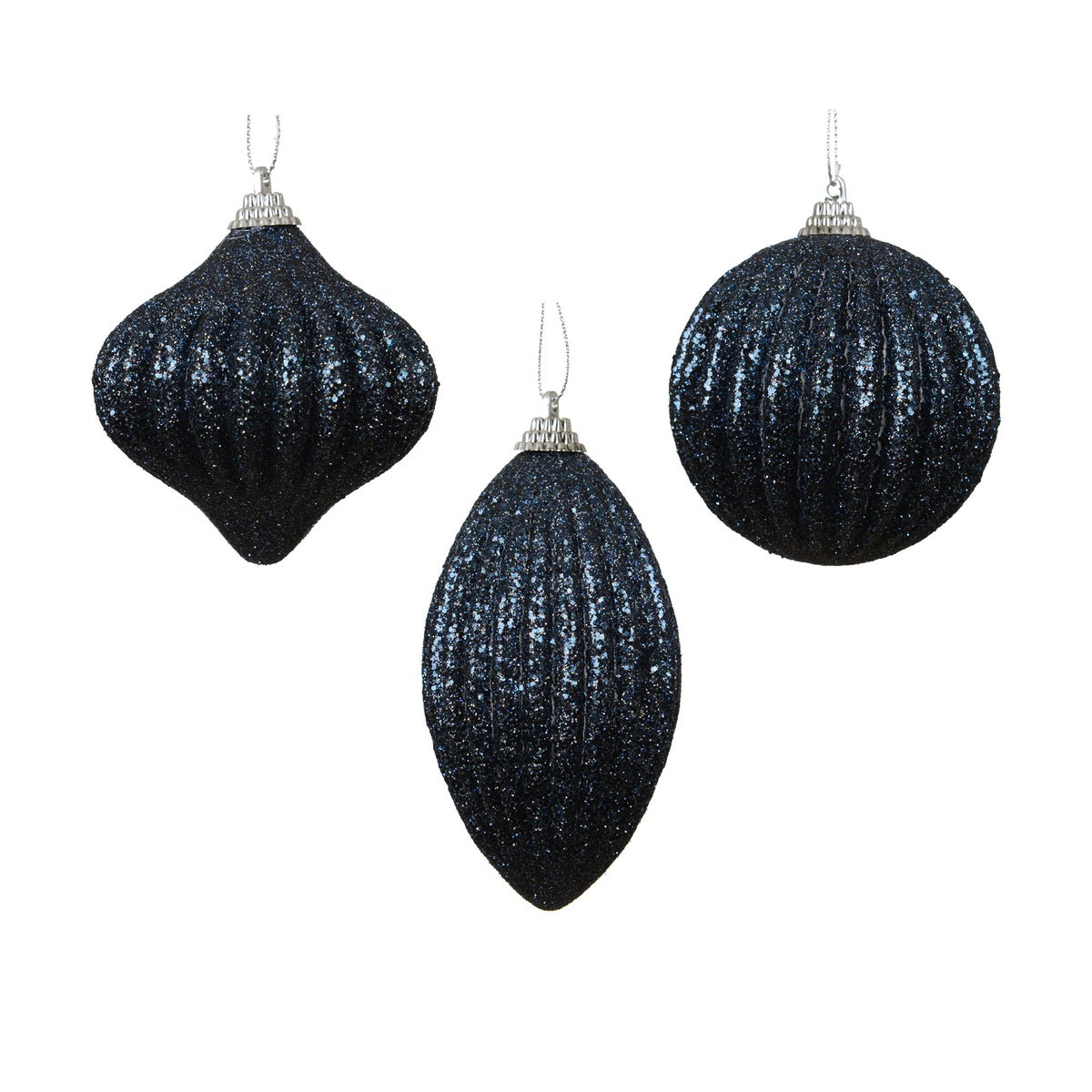 Kersthanger night blue 8 cm 3 assorti Kersthanger night blue 8 cm 3 assorti