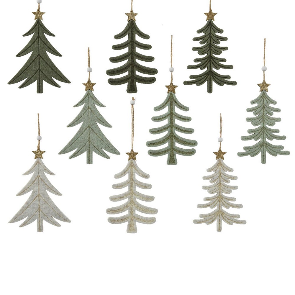 Hanger boom vilt groen 18 cm Hanger boom vilt groen 18 cm