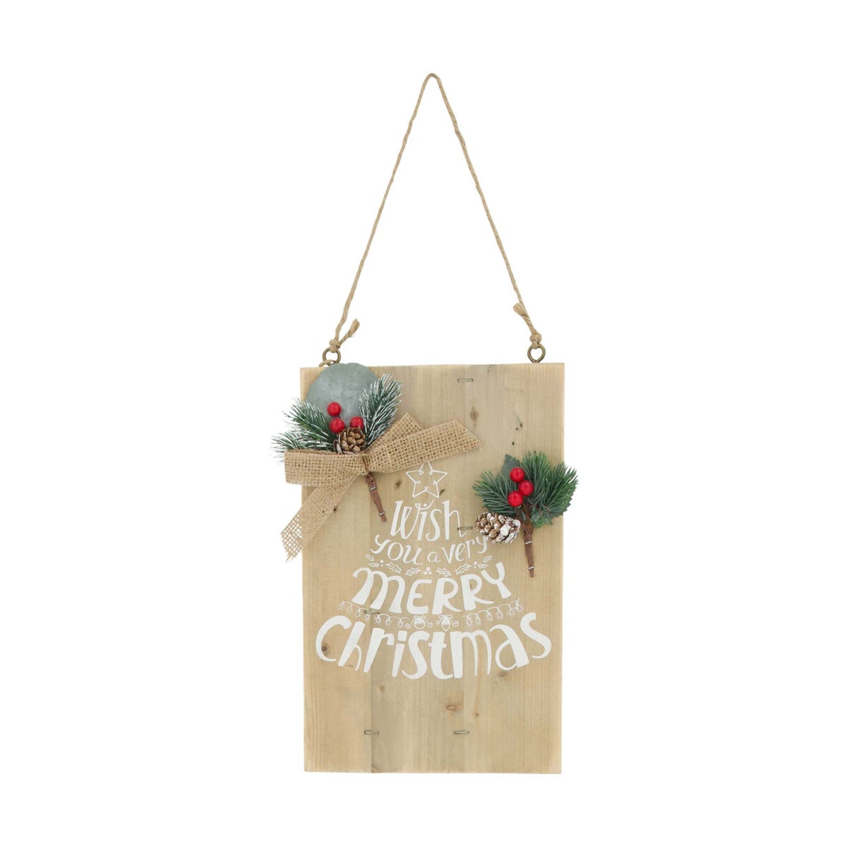 Hangbord Merry Christmas 28 x 18 cm Hangbord Merry Christmas 28 x 18 cm