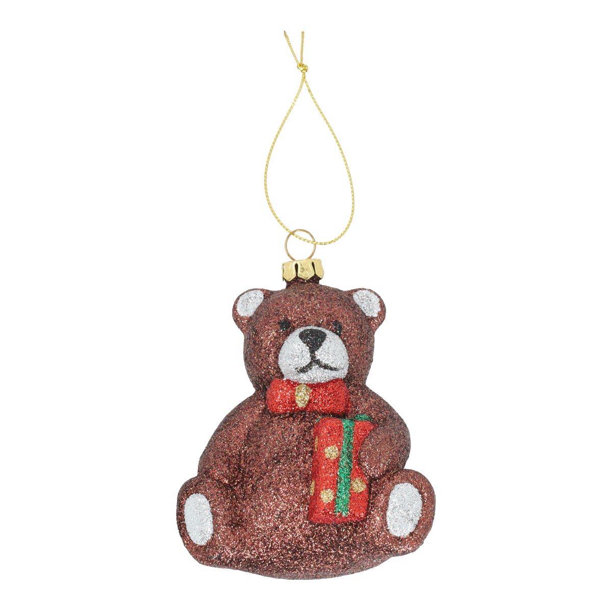 Hanger Beer met cadeau 10 cm Hanger Beer met cadeau 10 cm