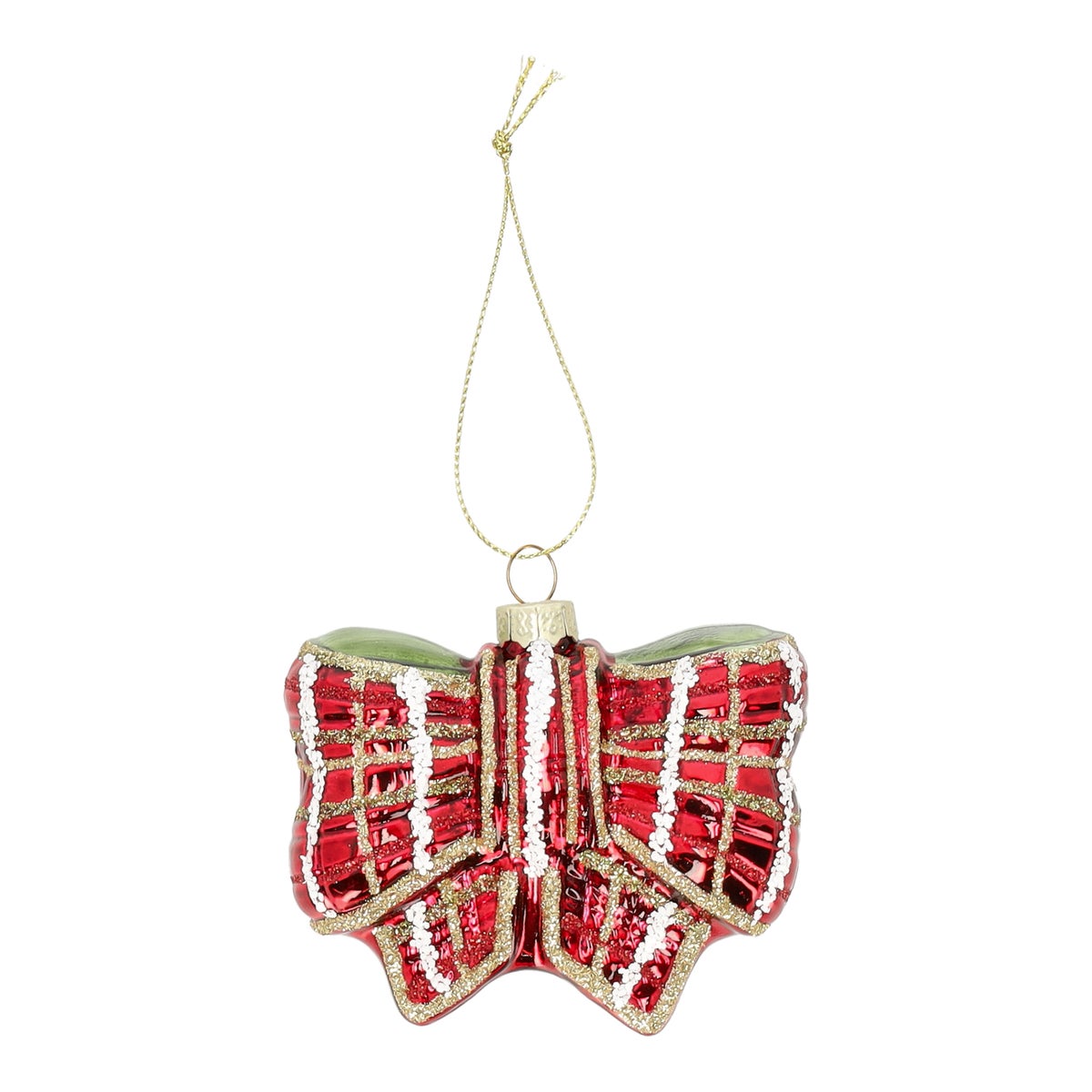Hanger glas strik rood Hanger glas strik rood