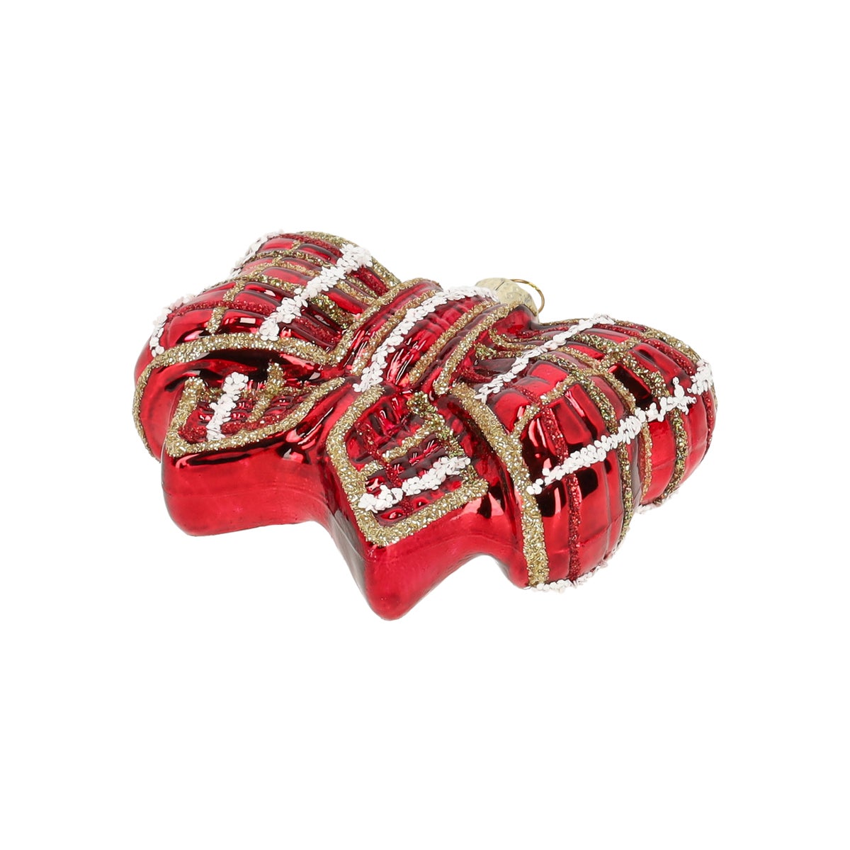 Hanger glas strik rood Hanger glas strik rood