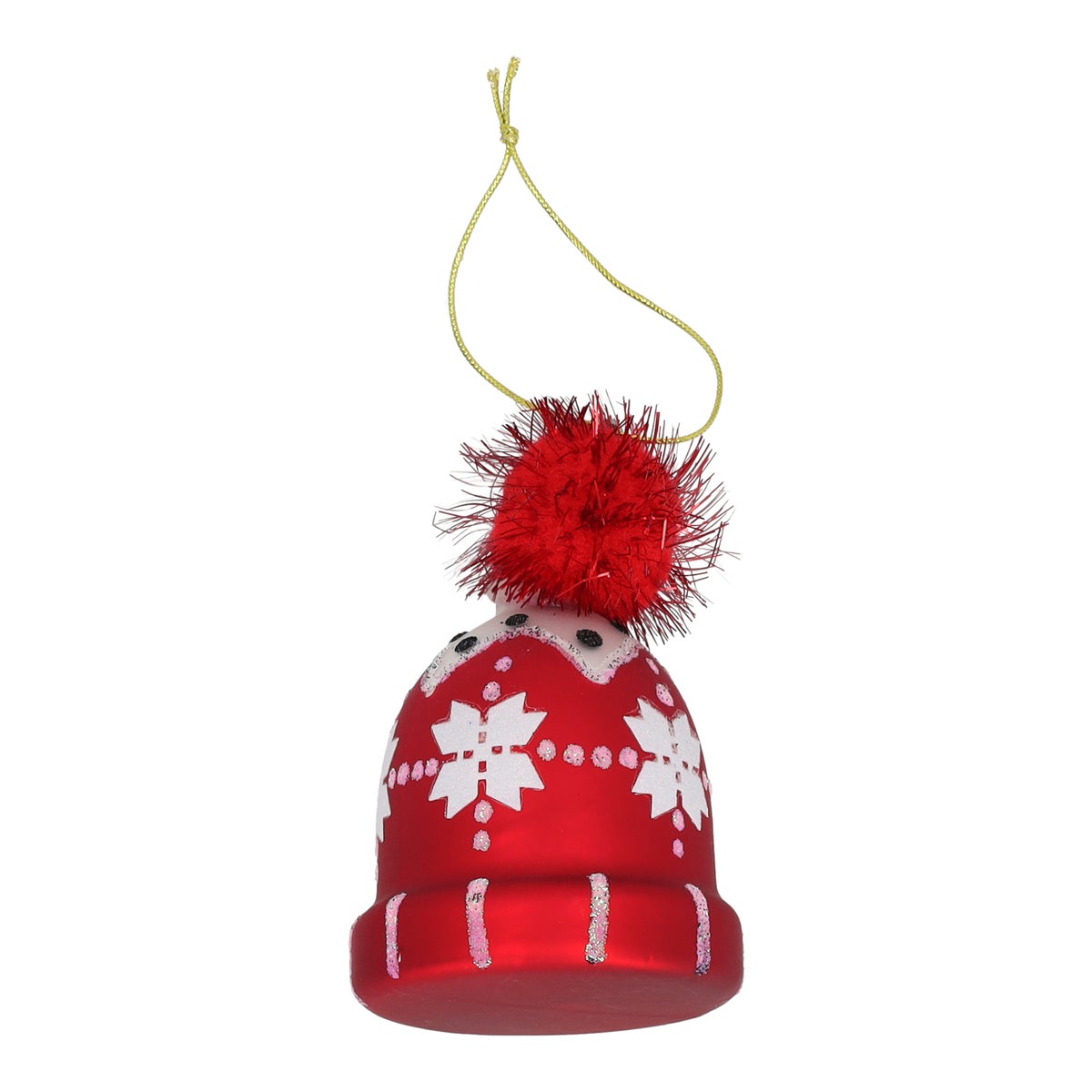 Anhänger Glas Weihnachtsmütze rot Anhänger Glas Weihnachtsmütze rot