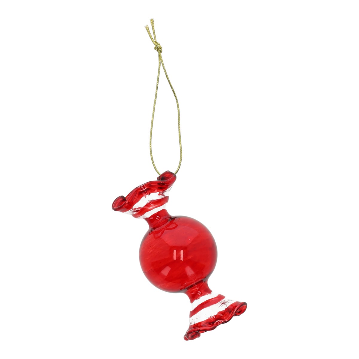 Hanger glas snoep rood Hanger glas snoep rood