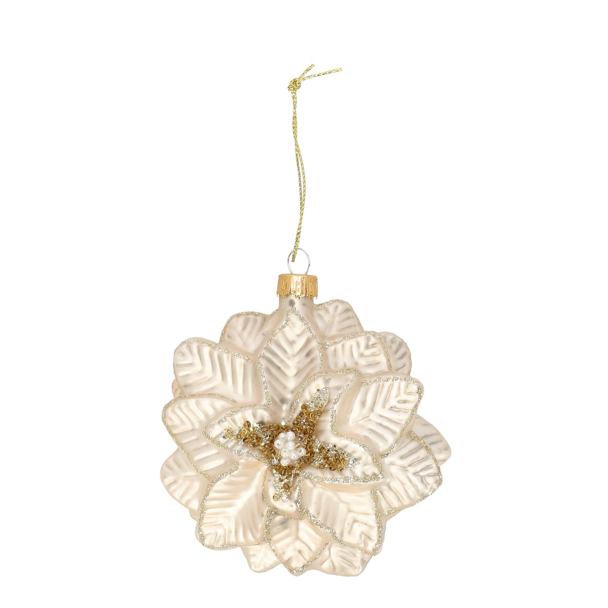 Hanger glas kerstster champagne Hanger glas kerstster champagne