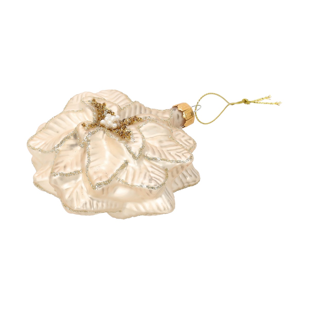 Hanger glas kerstster champagne Hanger glas kerstster champagne