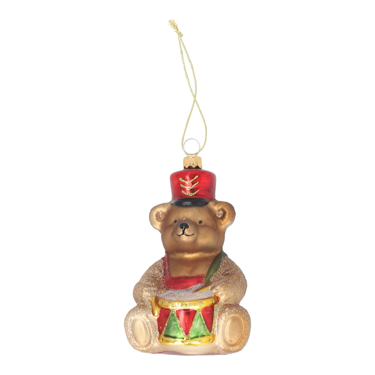 Hanger Beer met trommel rood glas Hanger Beer met trommel rood glas