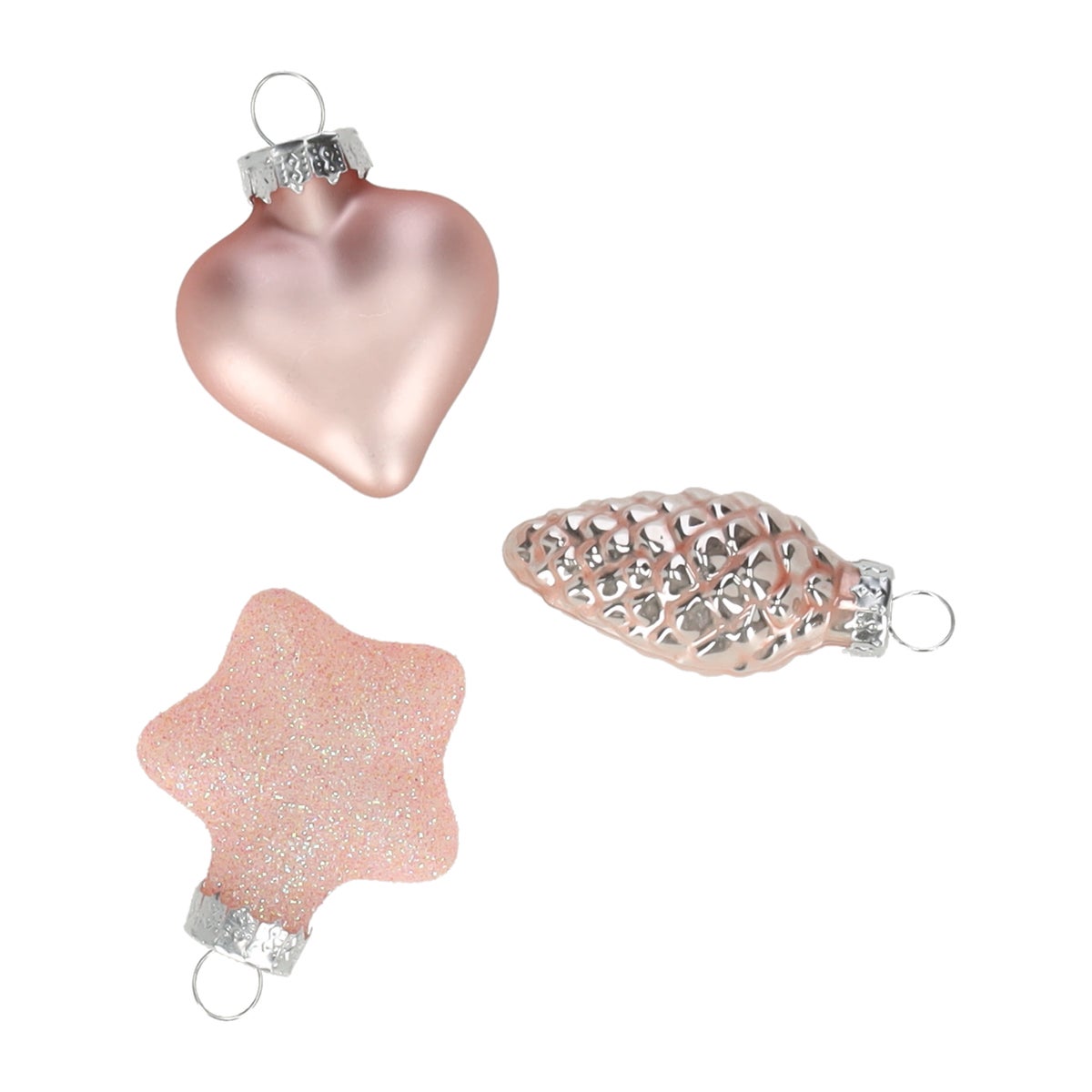 Kersthanger mix 12 stuks roze Kersthanger mix 12 stuks roze