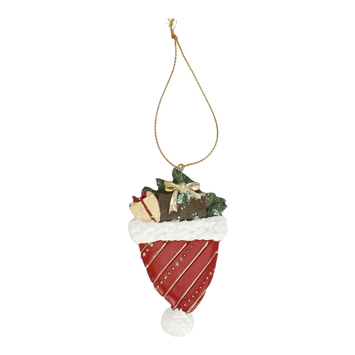Hanger kerstmuts rood 11cm Hanger kerstmuts rood 11cm