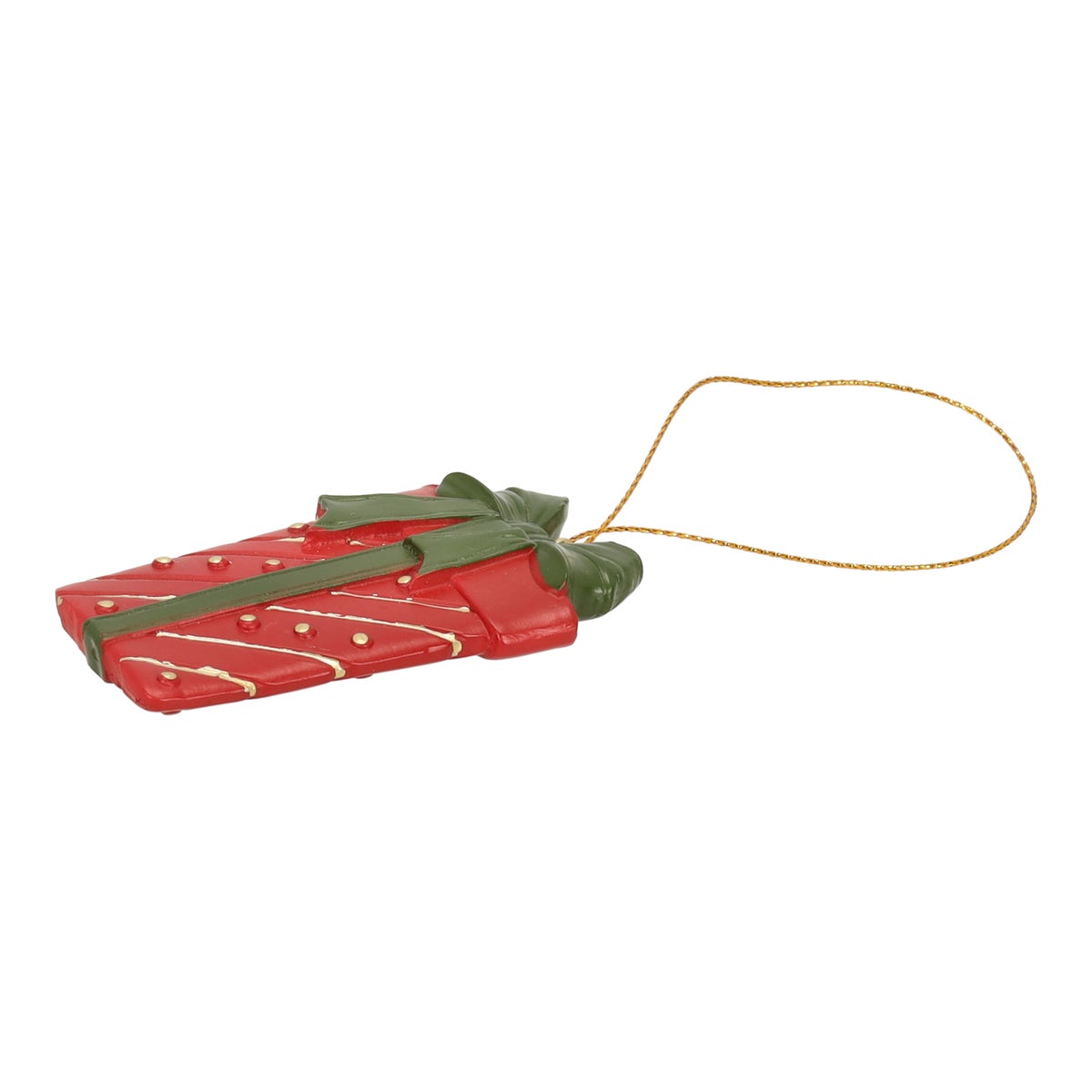 Hanger cadeau strik groen 9 cm Hanger cadeau strik groen 9 cm
