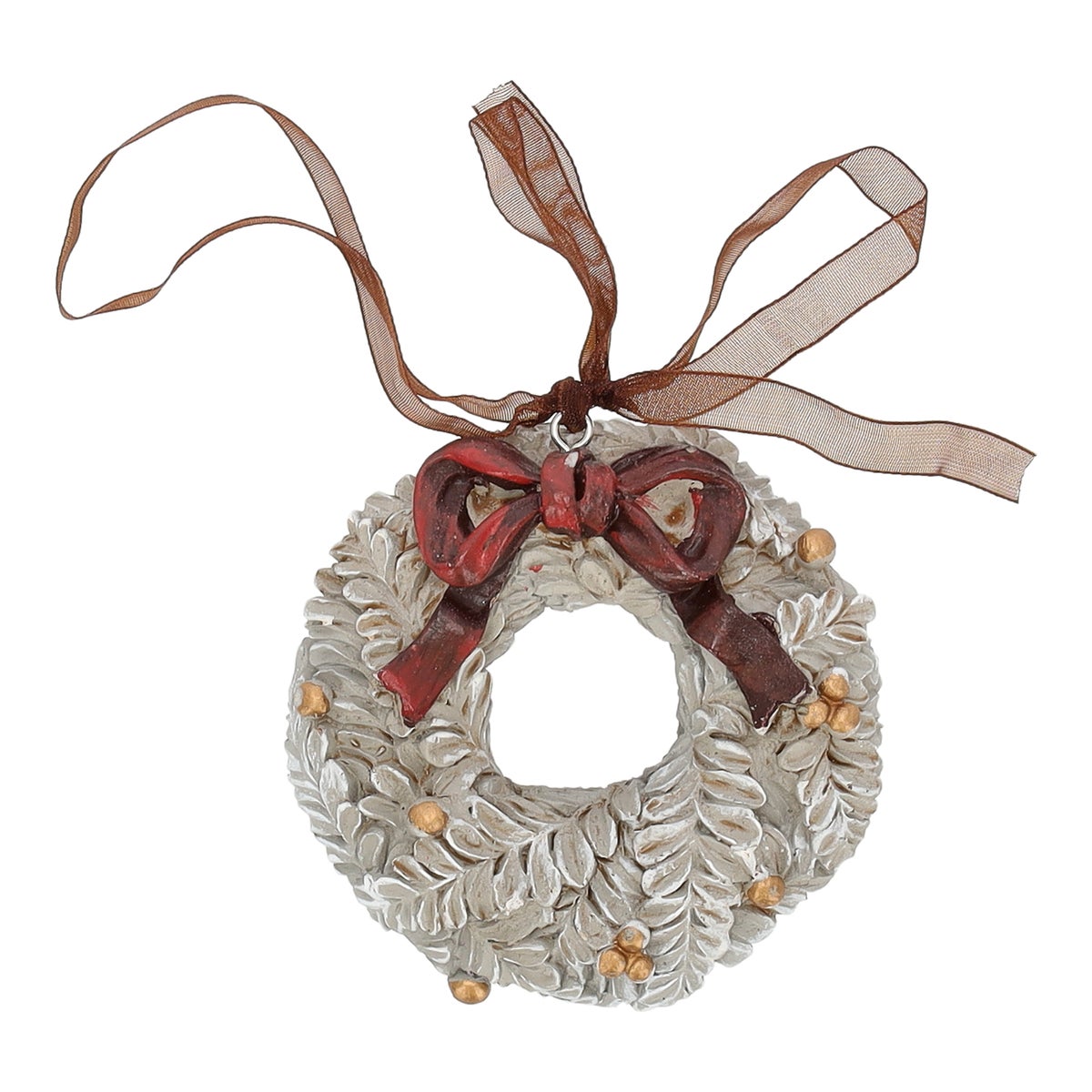 Hanger krans wit 8 cm Hanger krans wit 8 cm