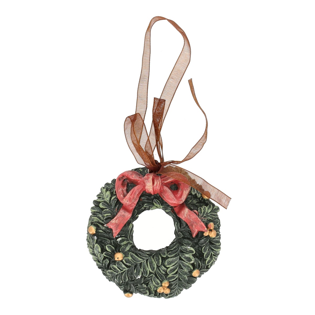 Hanger krans strik rood 8 cm Hanger krans strik rood 8 cm