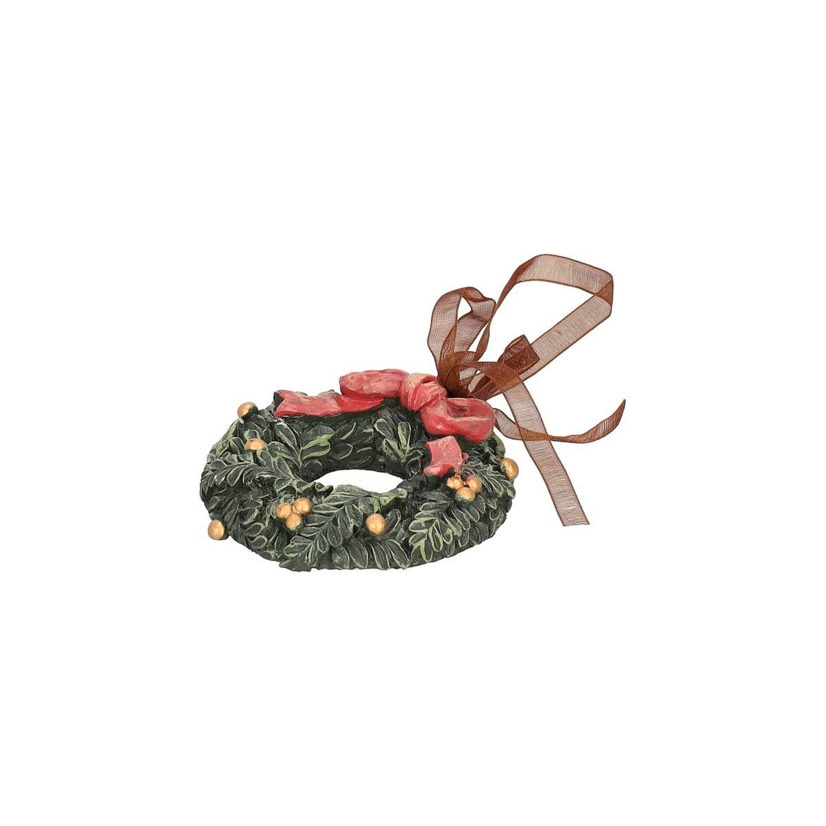 Hanger krans strik rood 8 cm Hanger krans strik rood 8 cm