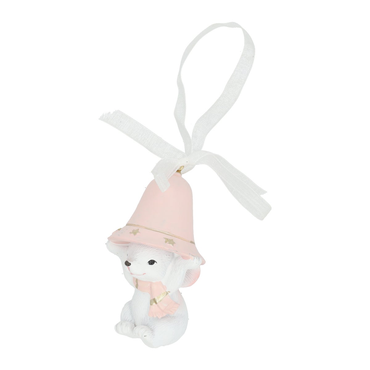 Hanger muis bel roze 8 cm Hanger muis bel roze 8 cm