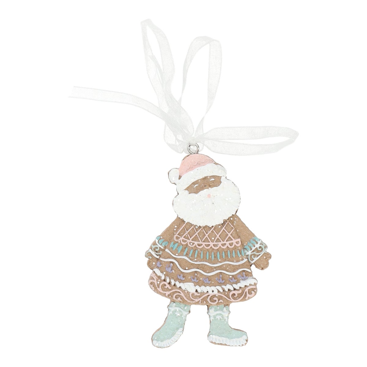 Hanger kerstman gingerbread 9 cm Hanger kerstman gingerbread 9 cm