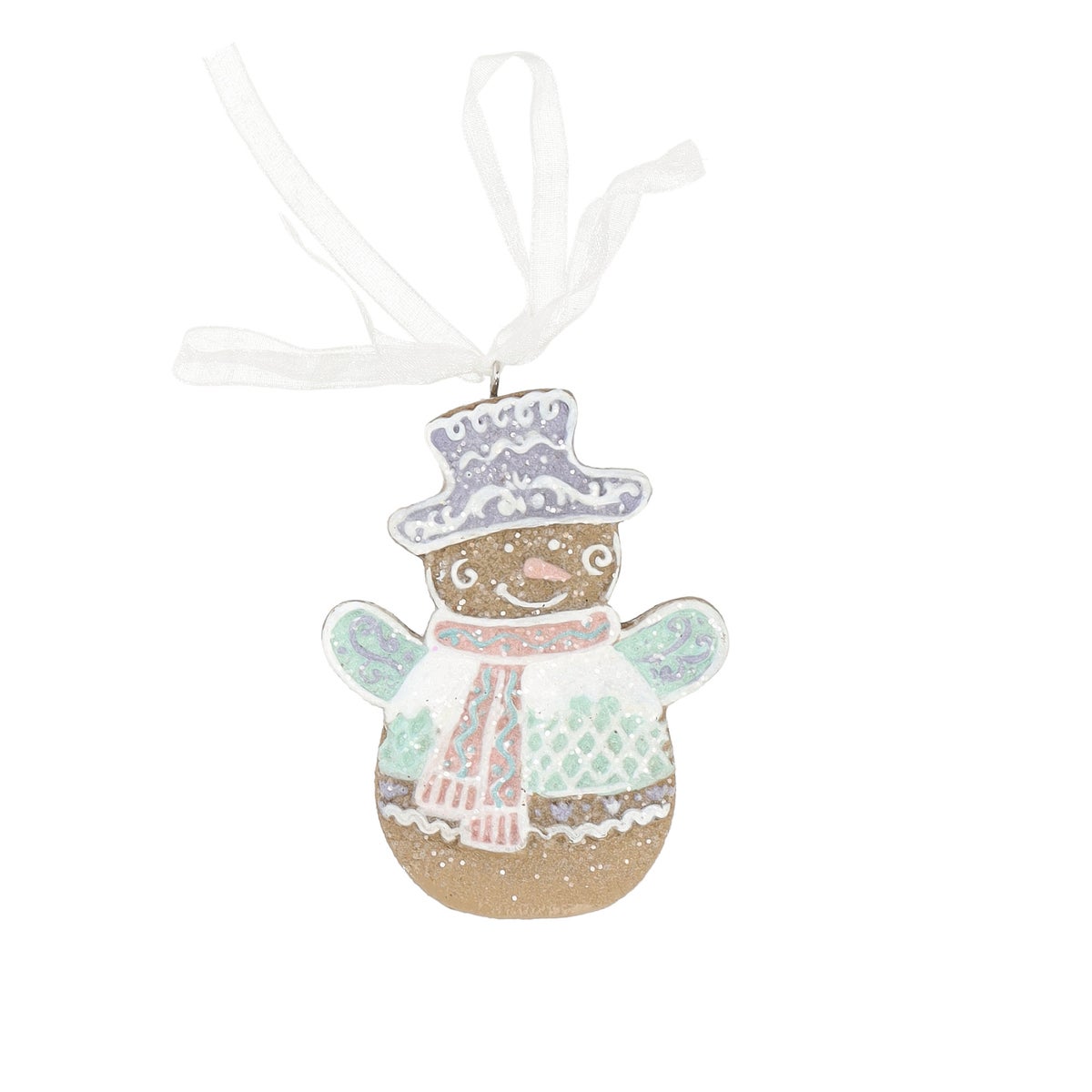 Hanger sneeuwman gingerbread 9 cm Hanger sneeuwman gingerbread 9 cm