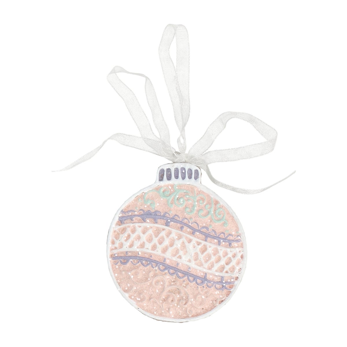 Hanger kerstbal gingerbread 7 cm Hanger kerstbal gingerbread 7 cm