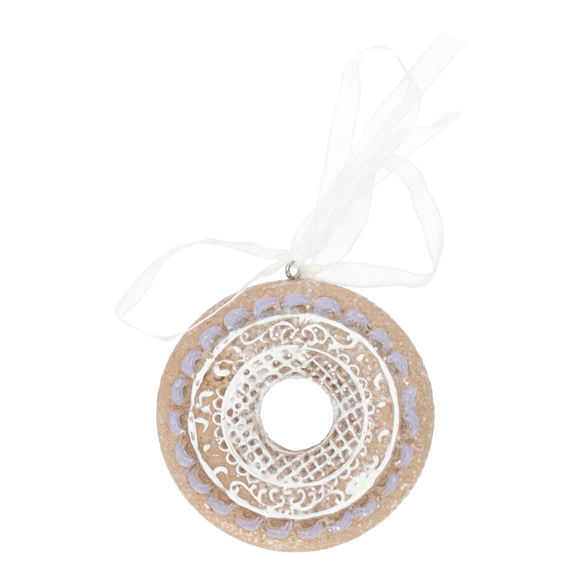 Hanger donut gingerbread 7 cm Hanger donut gingerbread 7 cm