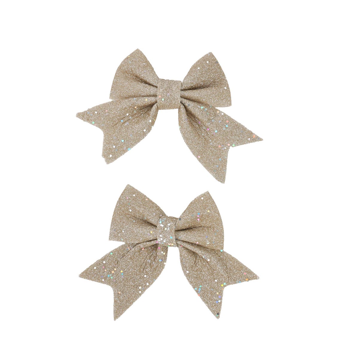 Strik glitter champagne 14 cm 2st. Strik glitter champagne 14 cm 2st.