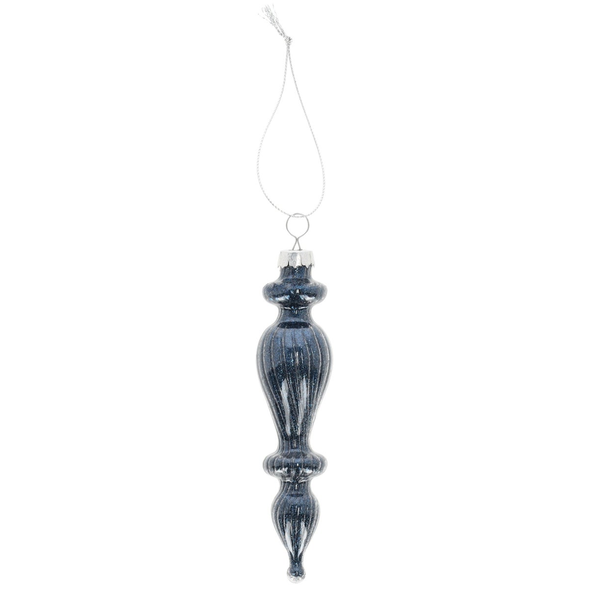 Hanger glas pegel 13 cm blauw Hanger glas pegel 13 cm blauw