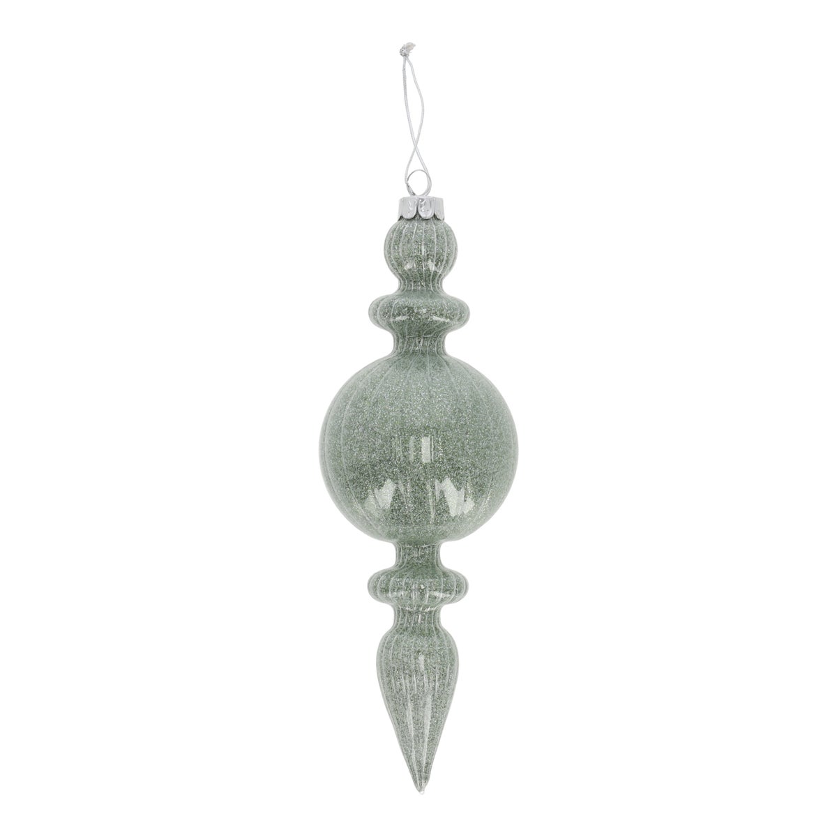 Hanger glas pegel 21 cm groen Hanger glas pegel 21 cm groen