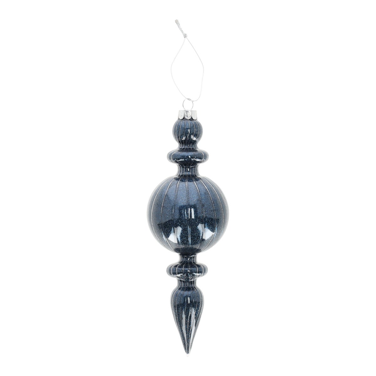 Hanger glas pegel 21 cm blauw Hanger glas pegel 21 cm blauw