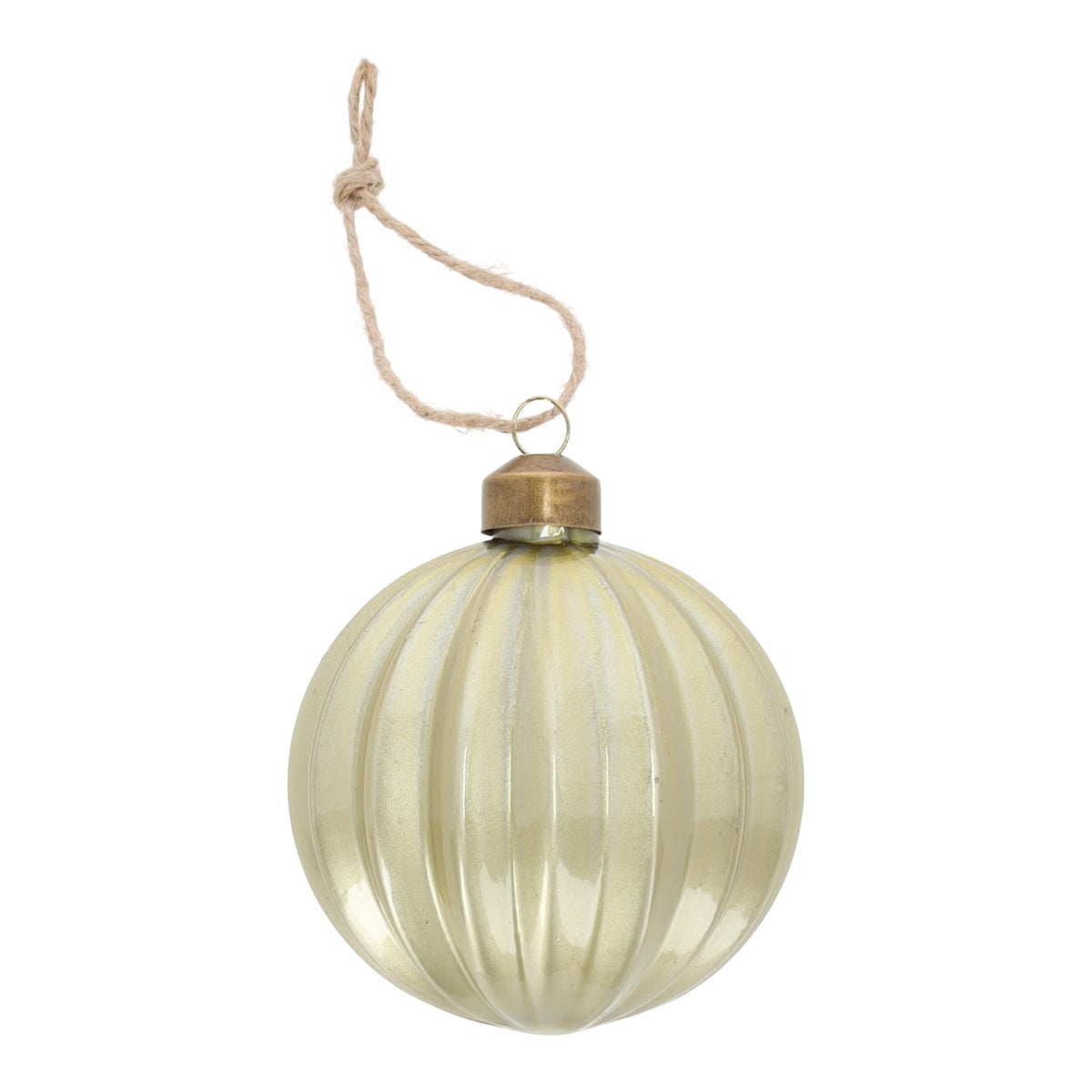 Hanger glas bal 8 cm groen Hanger glas bal 8 cm groen