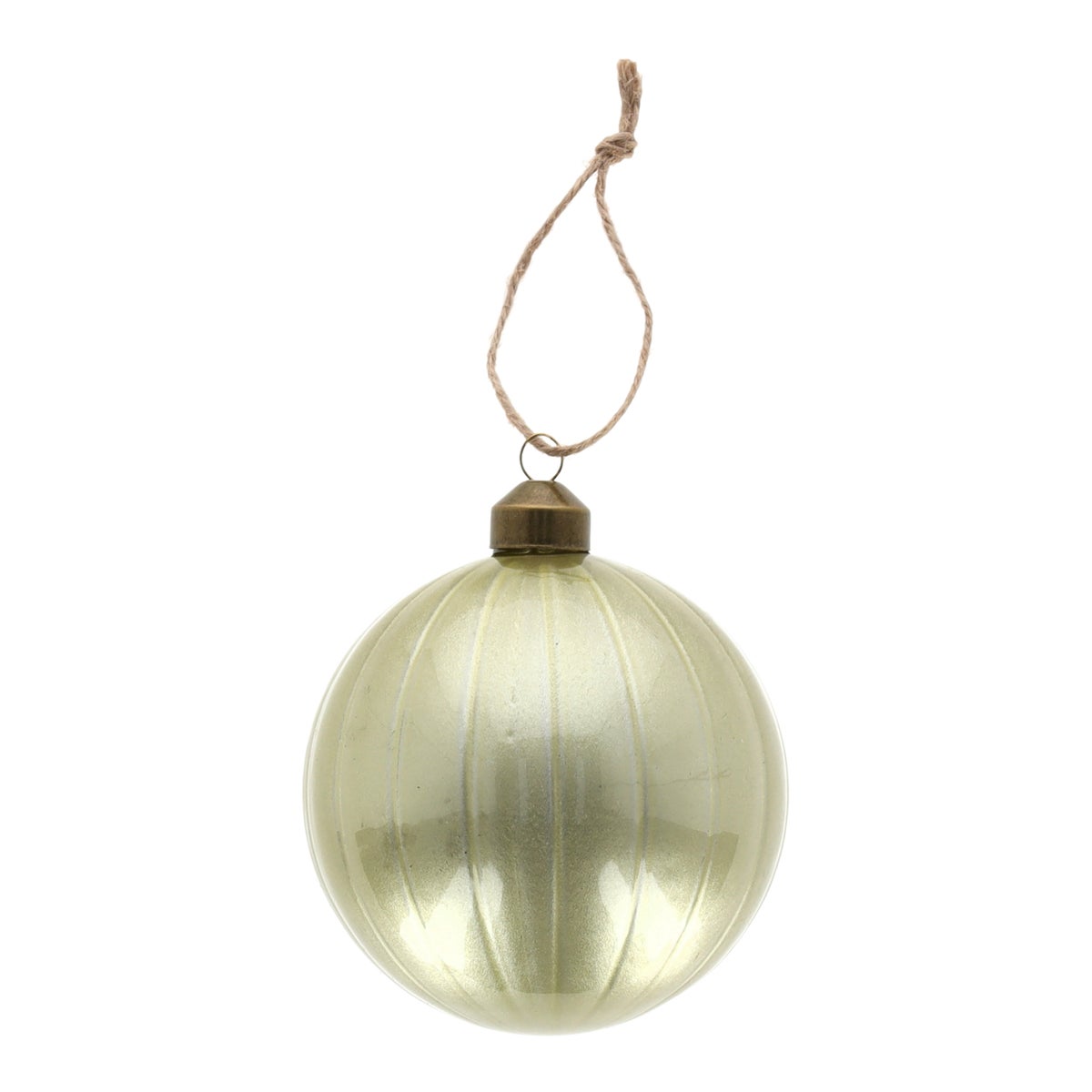 Hanger glas bal 10 cm groen Hanger glas bal 10 cm groen